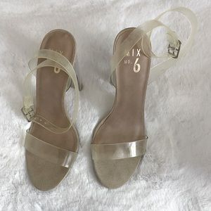 Price negotiable- Mix NO. 6 Shoes | Clear Sandal Heels | Size: 7.5